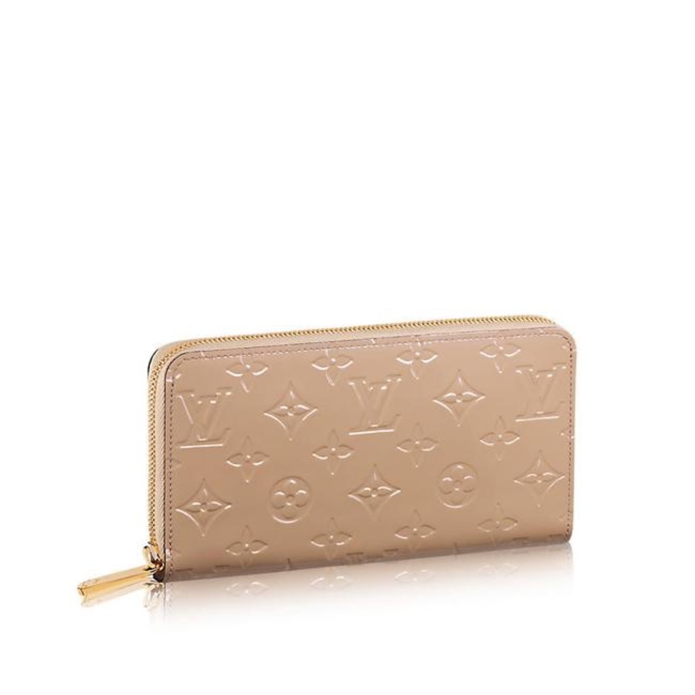 Louis Vuitton Vernis Zippy Wallet in Beige Poudre